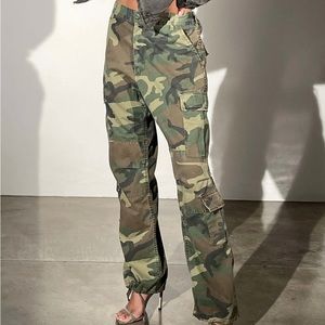 NWT Local European Camo Cargo Pants